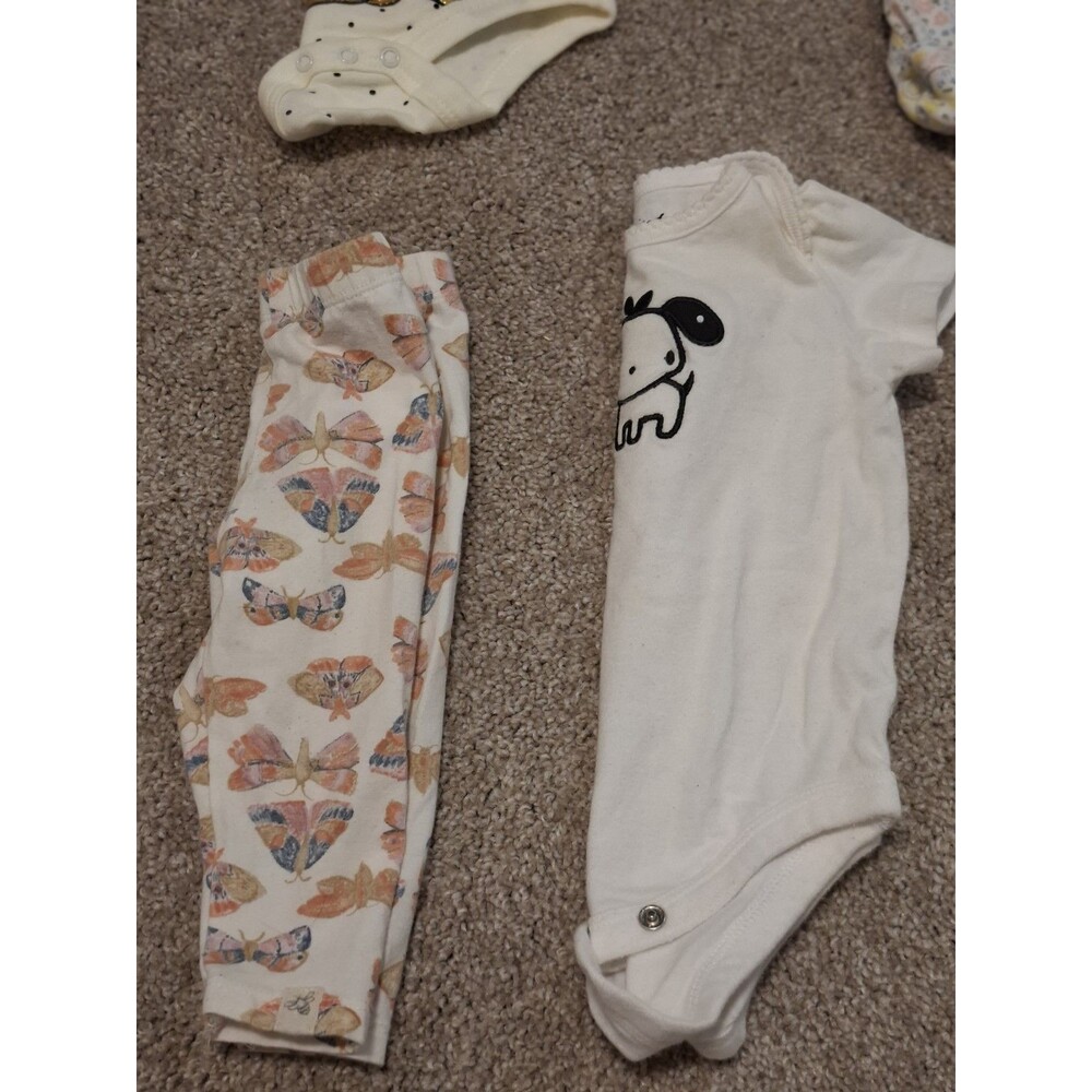 Baby One Piece Bundle Lot - Carter’s, Disney, Burt's Bees, Jumping Beans 0-3 Mon - Picture 15 of 16